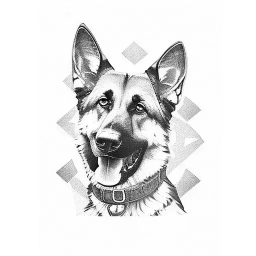 German Shepherd With One Floppy Ear