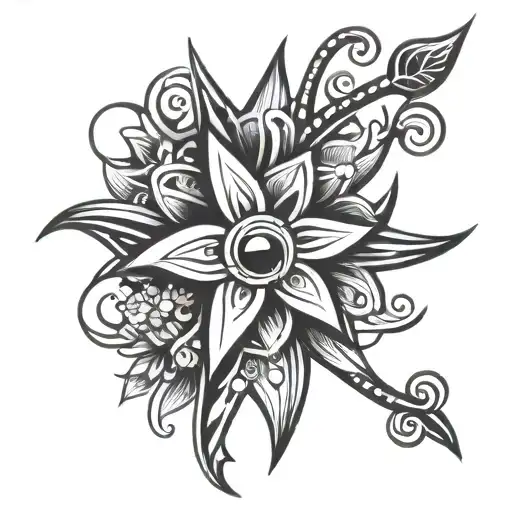 Christ Mountain Flower Intertwined