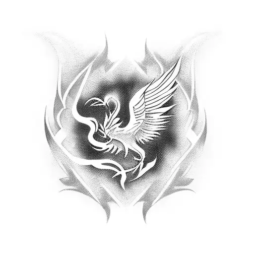 Phoenix With Text And Date