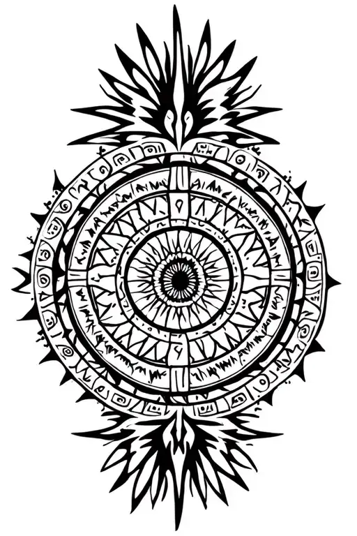 Piscess Aztec Calendar