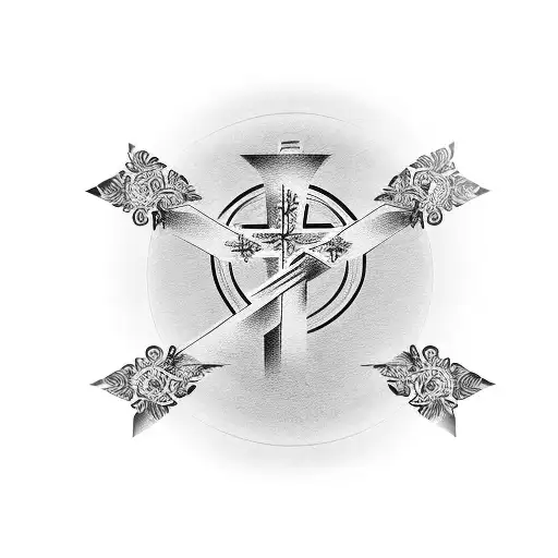 Christian Cross With Arm Band