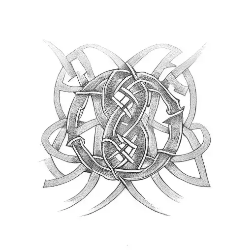 A Tattoo Inspired By The Movie 'Braveheart' Featuring A Celtic Knotwork Design