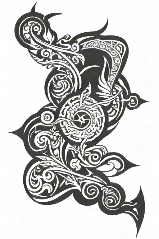 Genshin Impact Black And White Tattoo Brevity