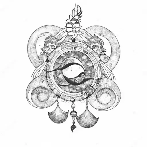 Leo Mermaid With Sea Foam On A Crescent Moon Dream Catcher