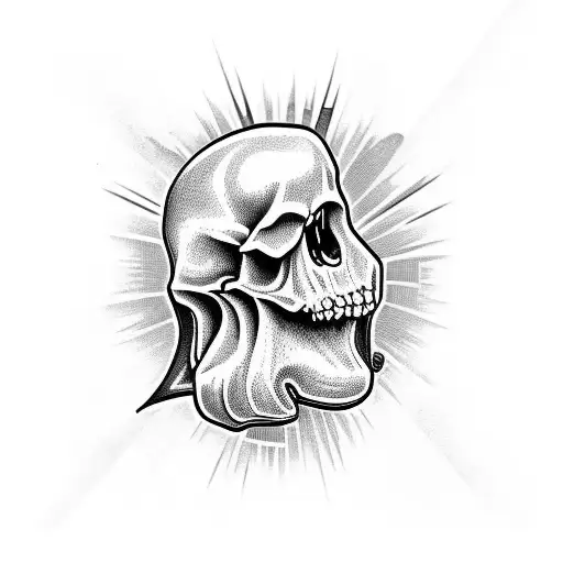 Skull With The Name Laurie