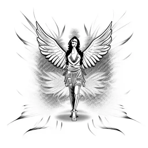 Angel Heals Its Own Wing