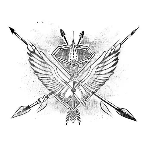 Native Arrow And Eagle