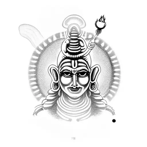 Alien With Lord Shiva