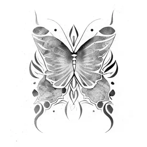 Destroyed Broken Butterfly