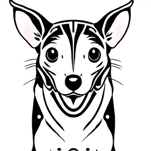 Mayan Pattern Rat Terrier