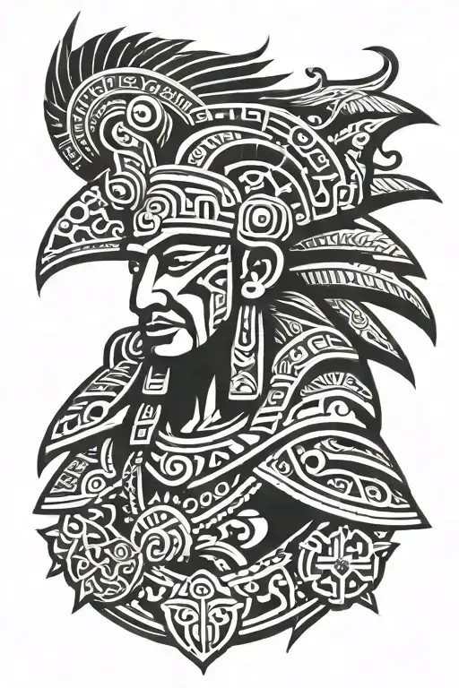 Mayan Warrior Polynesian Style