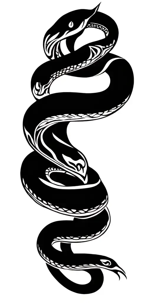 Wrap Around Arm Sleeve Tattoo Snake