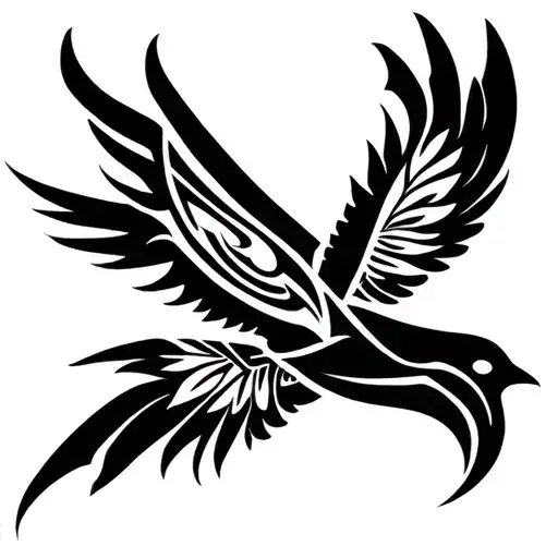 Bird Soaring Tail Straw