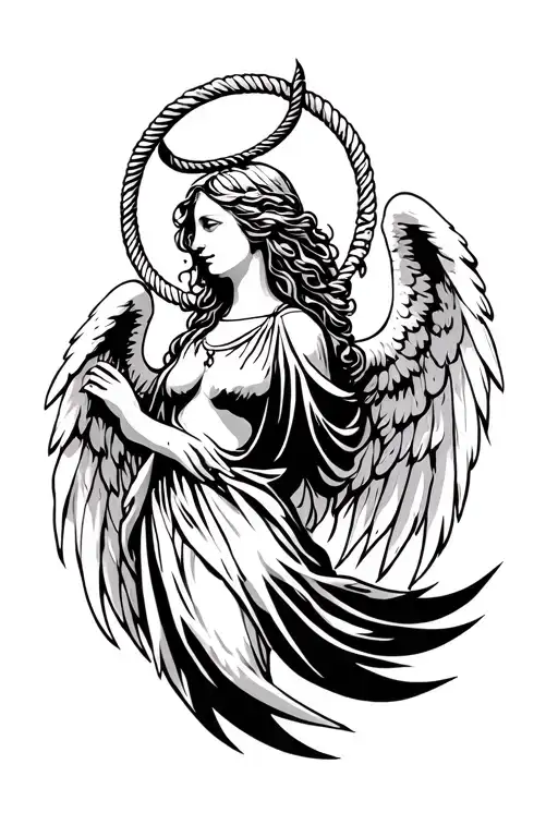 Angel With Halo Noose