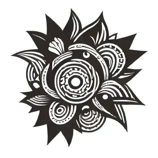 Gezellig Made As A Symbol With Lines Only