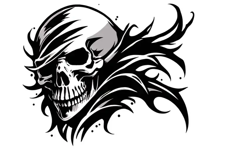 Grim Reaper With No Shading