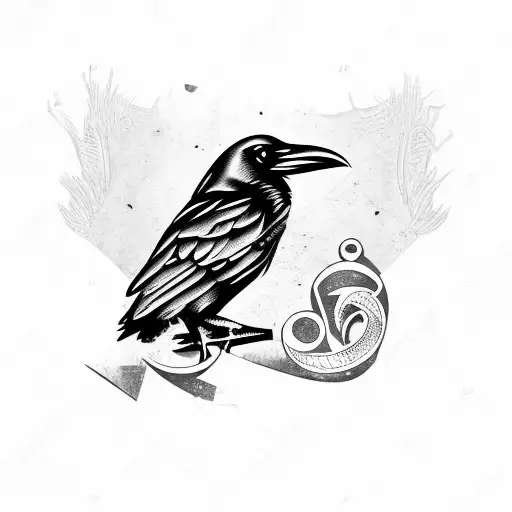 Raven Quarter Rest Music Symbol