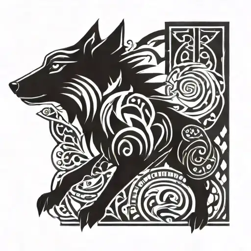 Virgo And Wolf