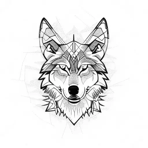 Full Body Wolf Mountain And Navigation Compass