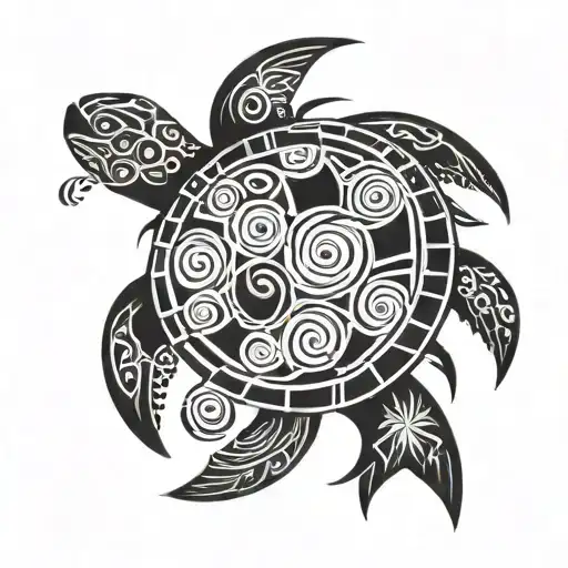 Hawaiian Turtle Tribal