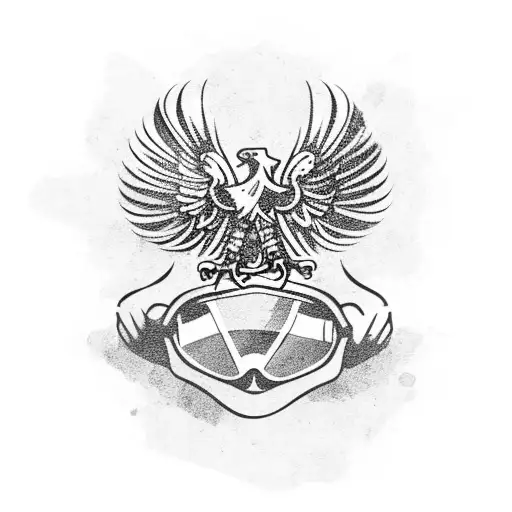 Polish Eagle Holding A Beer Mug Wear Sunglasses And Smoke A Joint