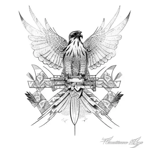 Hawk And Bluebird Protective And Guiding