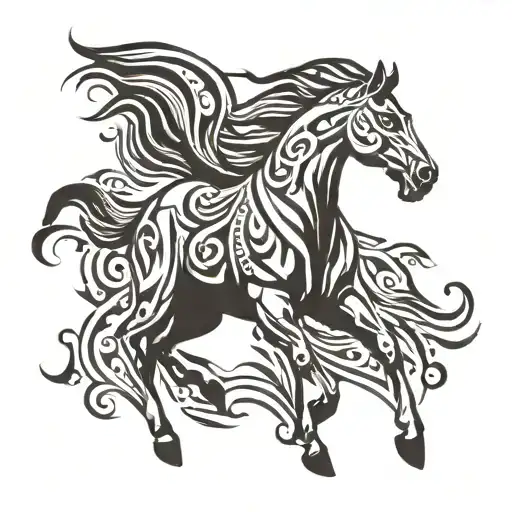 Bareback Bucking Horse