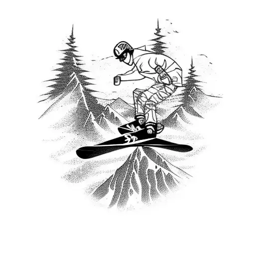 Snowboard Mountain Bike Climbing