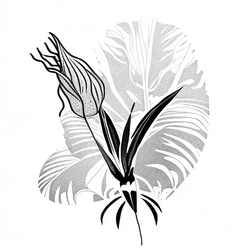 Png Bird Of Paradise And Hibiscus