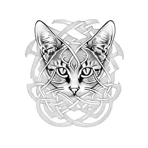 Celtic Knot Cat