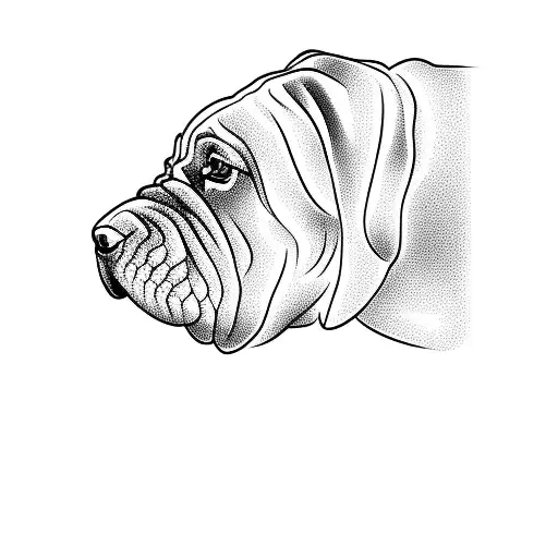 A Dog Shar Pei Adult