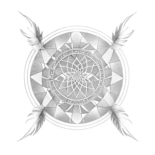 Dreamcatcher With A Book As The Central Design