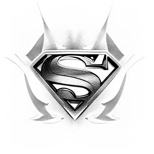 Superman Symbol With Letter B