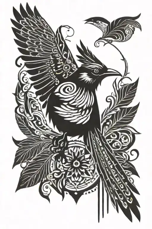 Stellar Jay Bird Rising