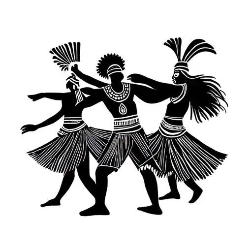 Warrior African People Dancing