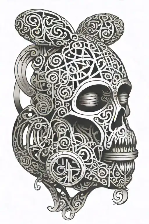 Male Chastity Cage Made Of Intricate Geometric