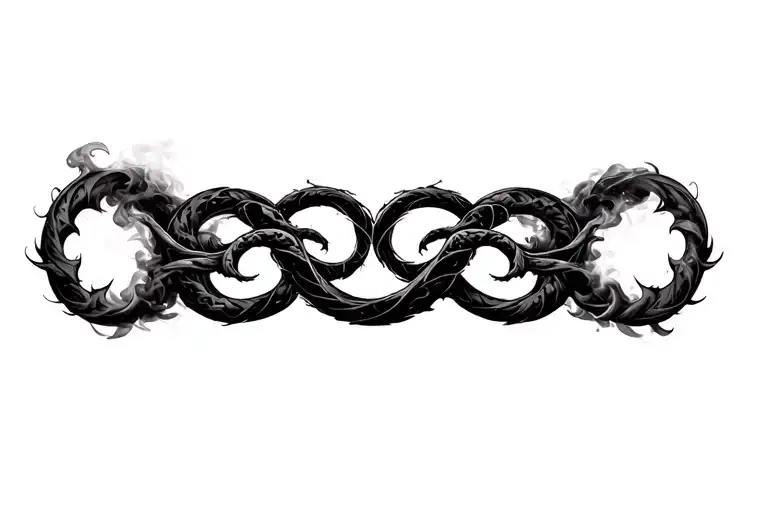 Ouroboros Swirling Into Smoke