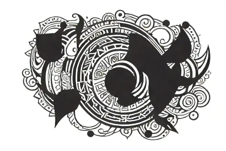 Simple Black Line Drawing