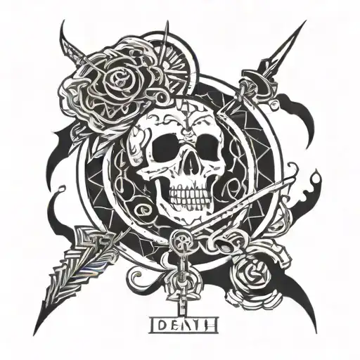 Death Tarot Card Design Featuring