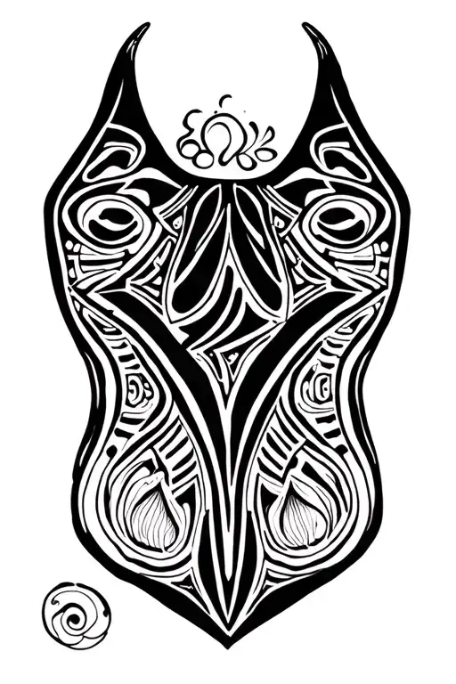 Mayan Themed Manta Ray Swimming