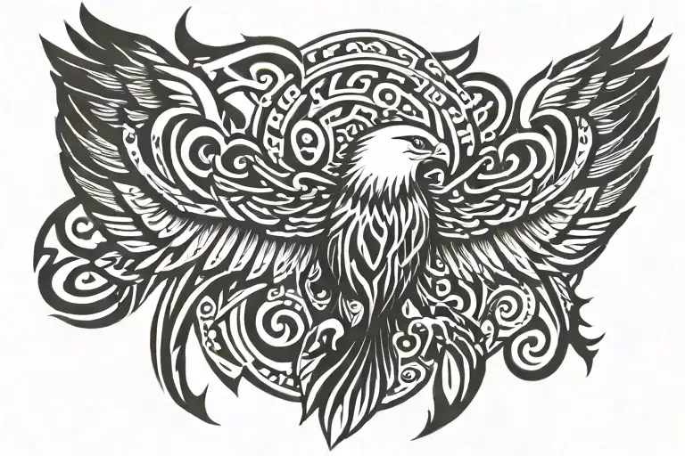 Tribal Eagle Wings