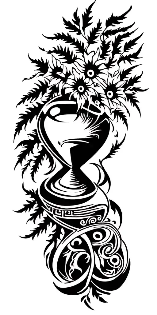 Family And Forest And Hour Glass