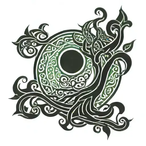Celtic Green Man And Tree Of Life