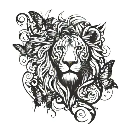 Lion Head Butterflies Flutterting