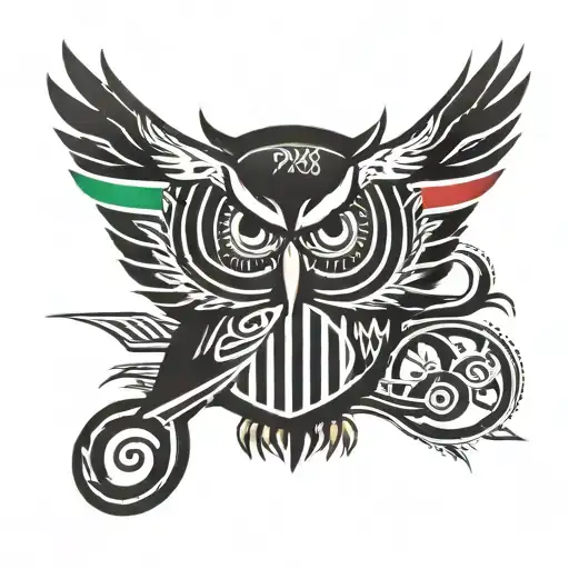 Ovo Owl With Italy Flag And Number 29