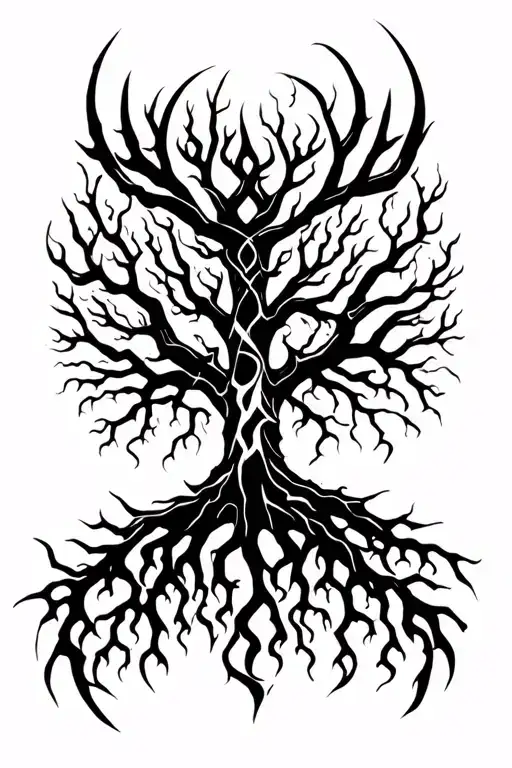 Berserk Viking Yggdrasil Tree