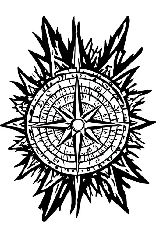 Snowflake Mountain Compass