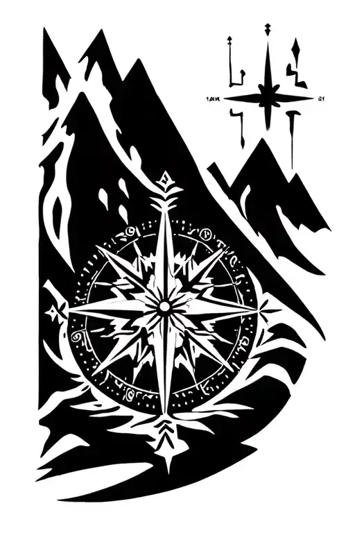 Snowflake & Mountain & Compass