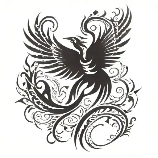 Phoenix Rising From The Ashes