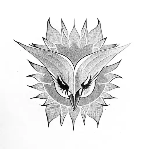 Pheonix With Sunflower